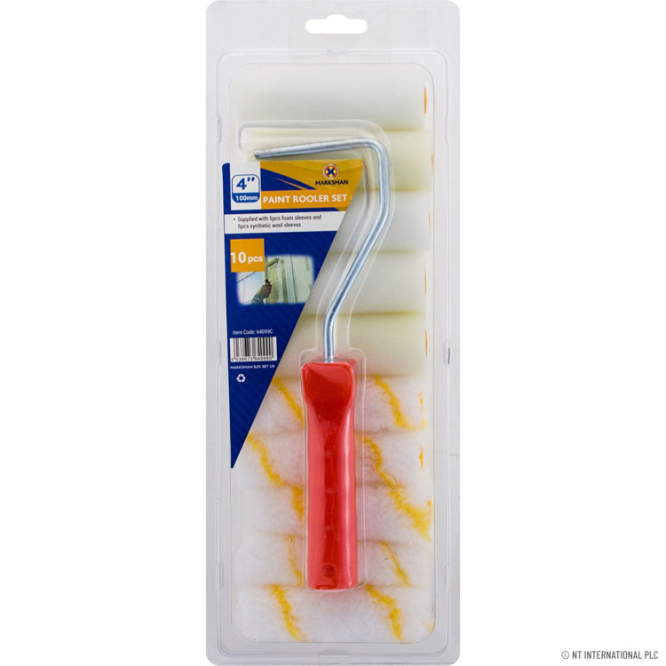 10pc 4 Paint Roller Refill Set