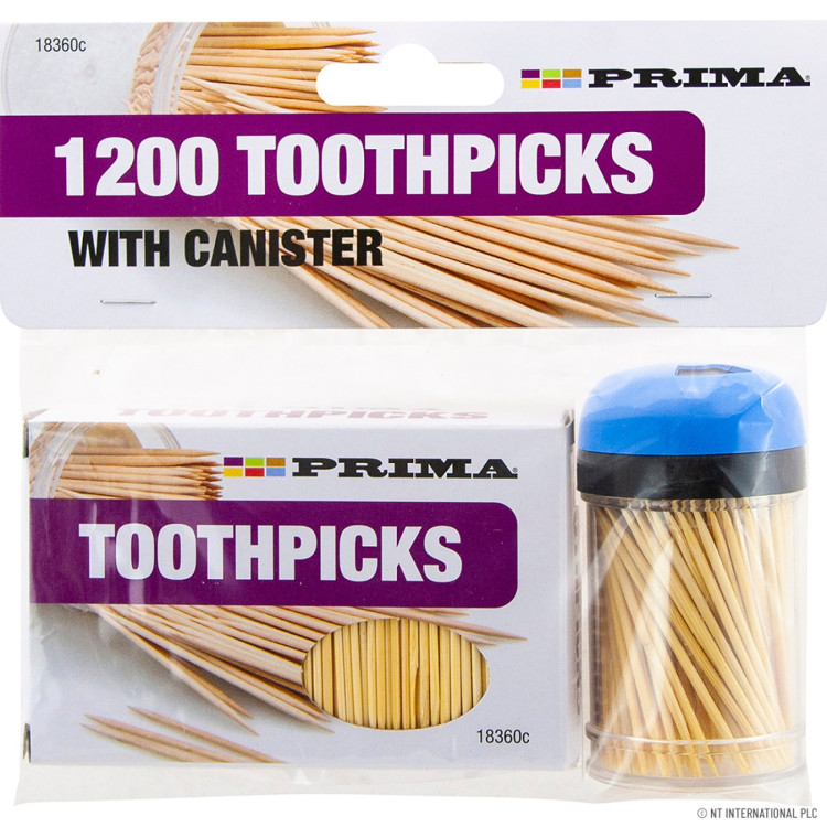 Prima 1200pcs Toothpicks Set with Single Canister