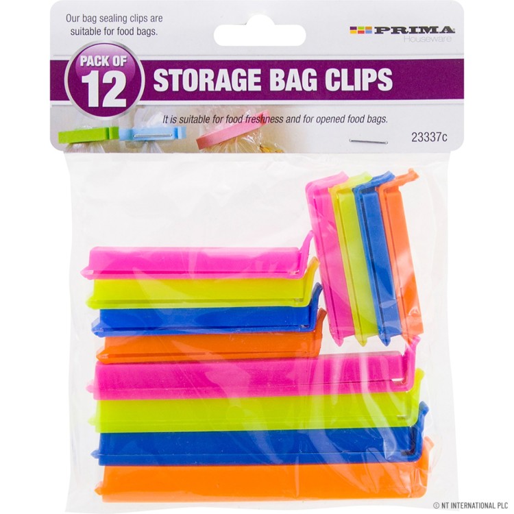 Prima 12pk Storage Bag Clips