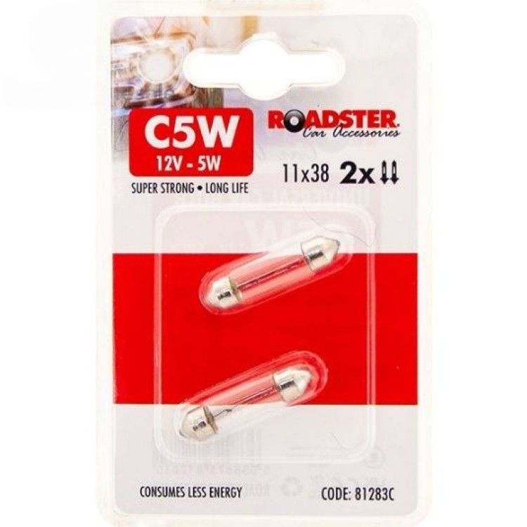 Roadster C5W 12V 5W 11 X 38 Car Light Bulb 2 Pack