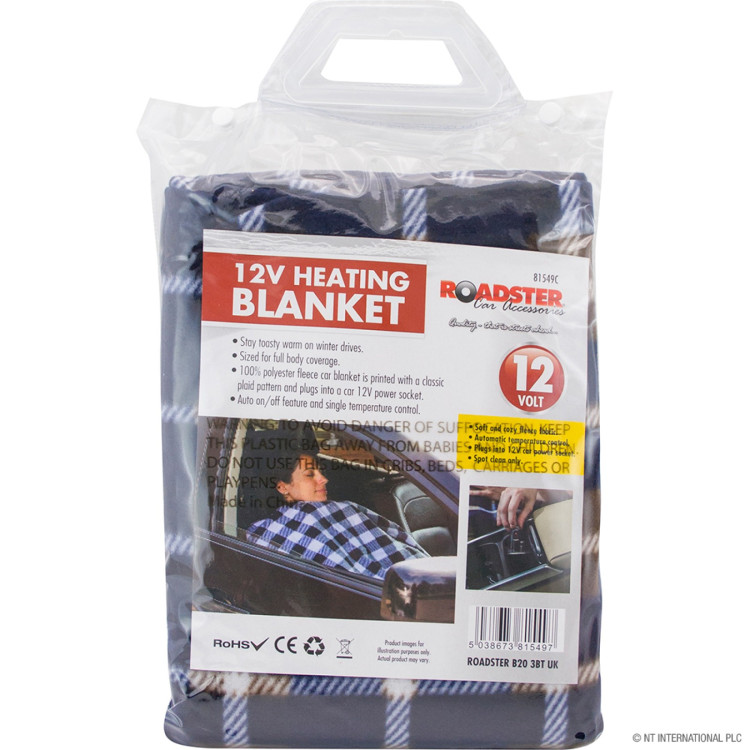 12v Car Heating Blanket - Auto On/Off