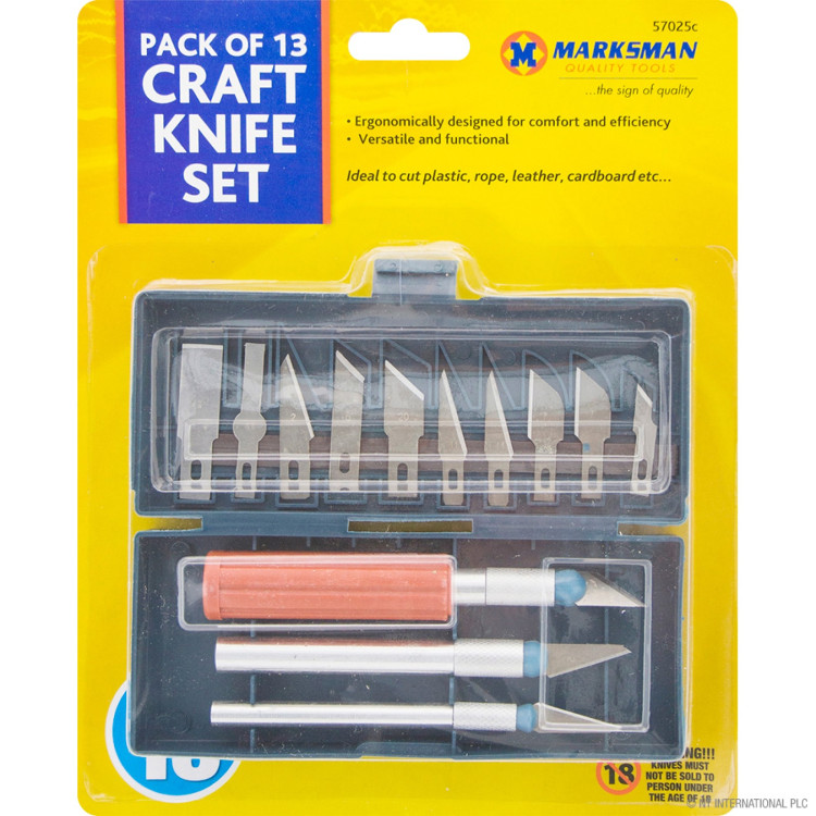 Hobby Knife Set - Blowcase 13pc 