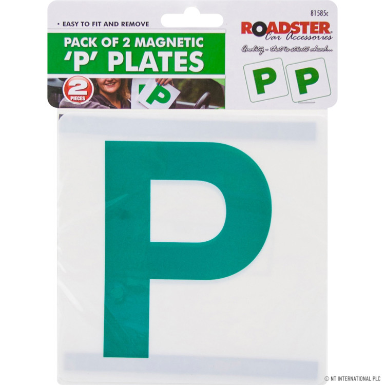 2 pc Magnetic P Plates