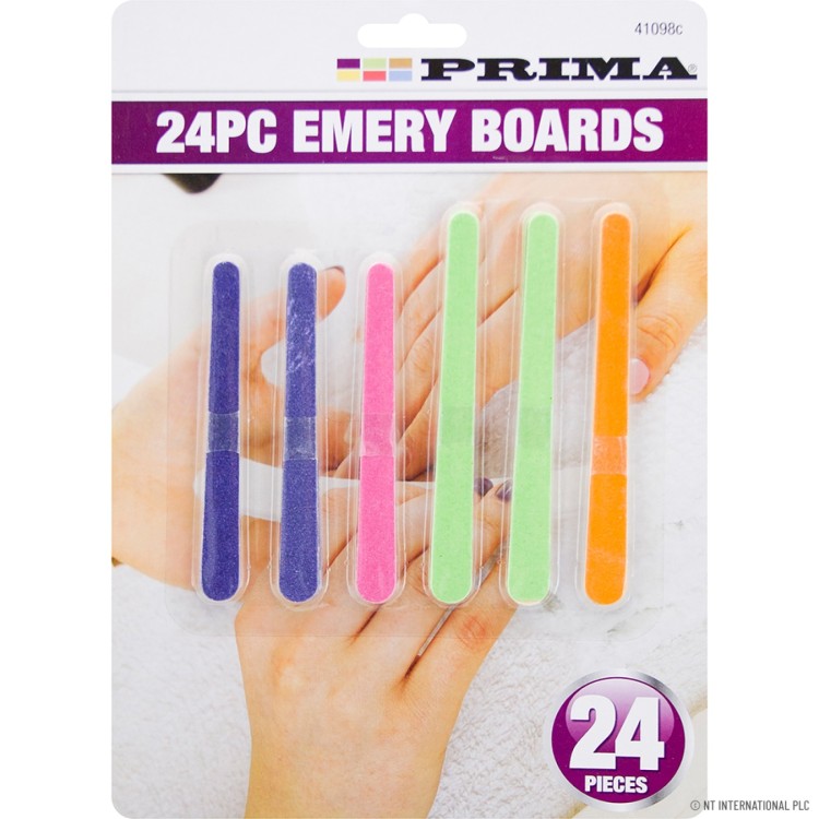 24Pk Nail Emery Boards