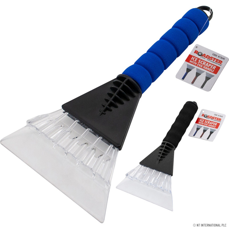  25cm Ice Scrappers / Soft Grip - Asst Colours