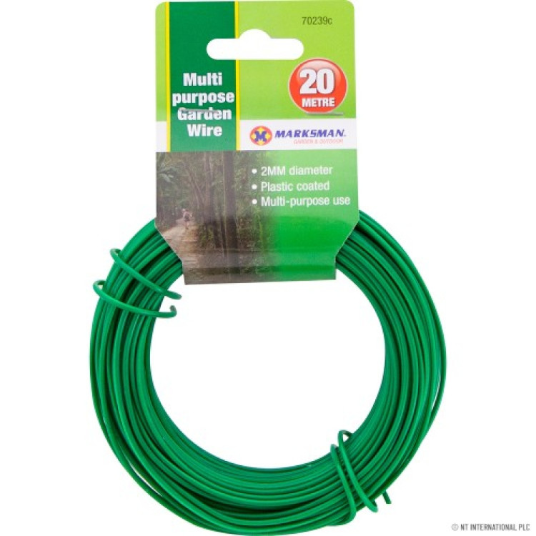  2mm x 20m Multi Purpose Garden Wire - Green