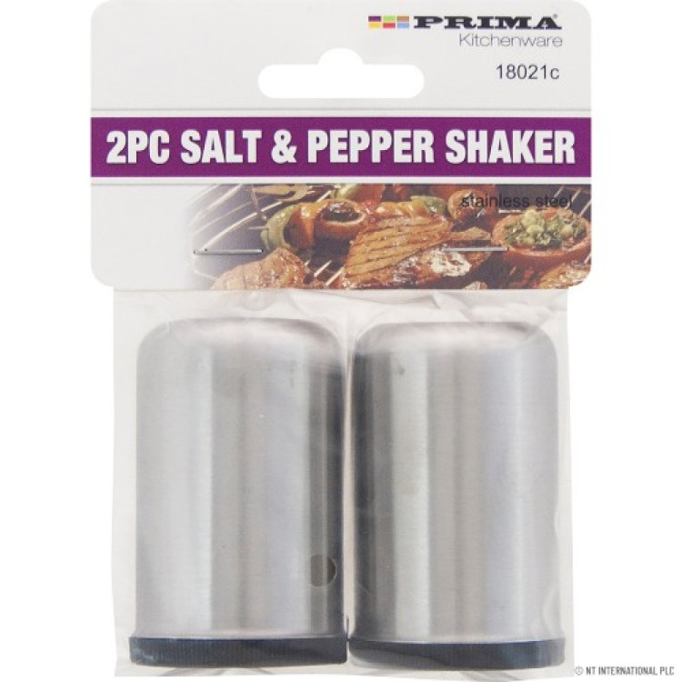 Stainless steel Salt & Pepper Shaker 6.3x4cm 2pc 