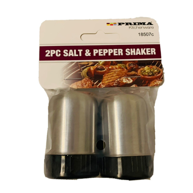 Prima 2Pc S/S Salt And Pepper Shaker