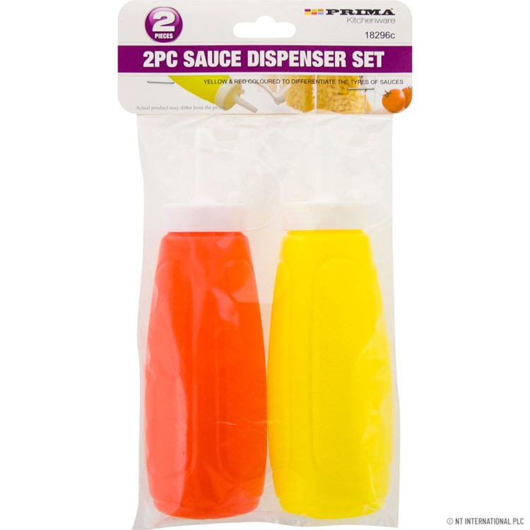  2pc Sauce Dispenser (Mustard & Ketchup)