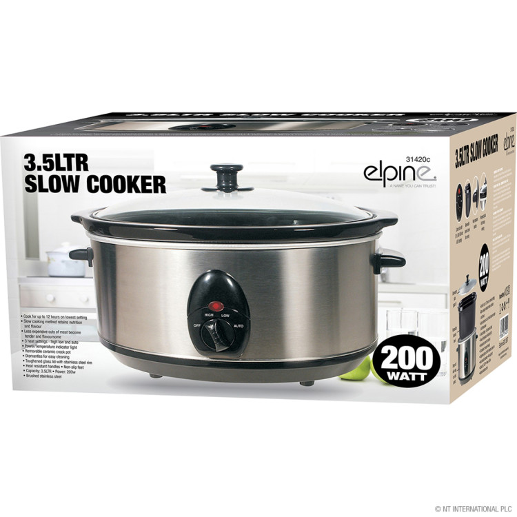 3.5L Slow Cooker 200W S/steel