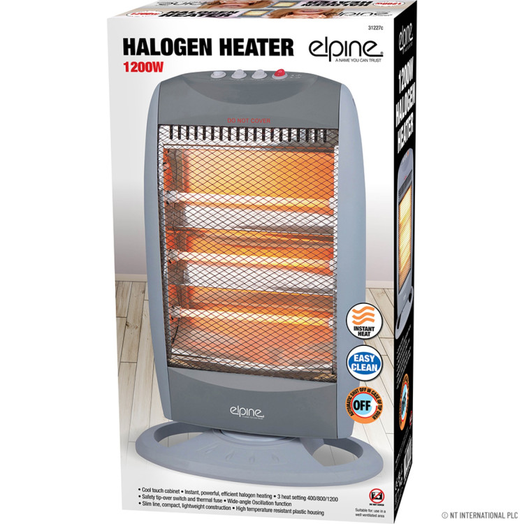 3 Bar 1200w Halogen Heater ( Standard )w