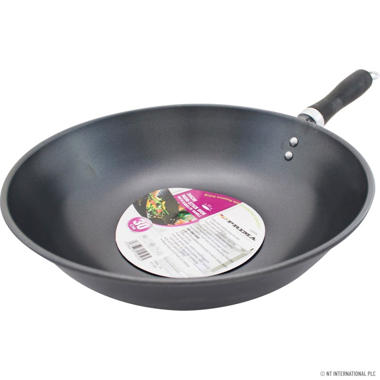  30cm Non Stick Wok - Black Bakelite Handle