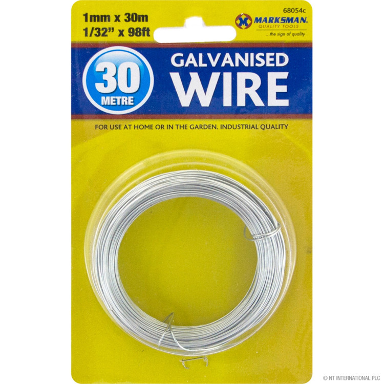 30m Galvanised Wire - 1mm
