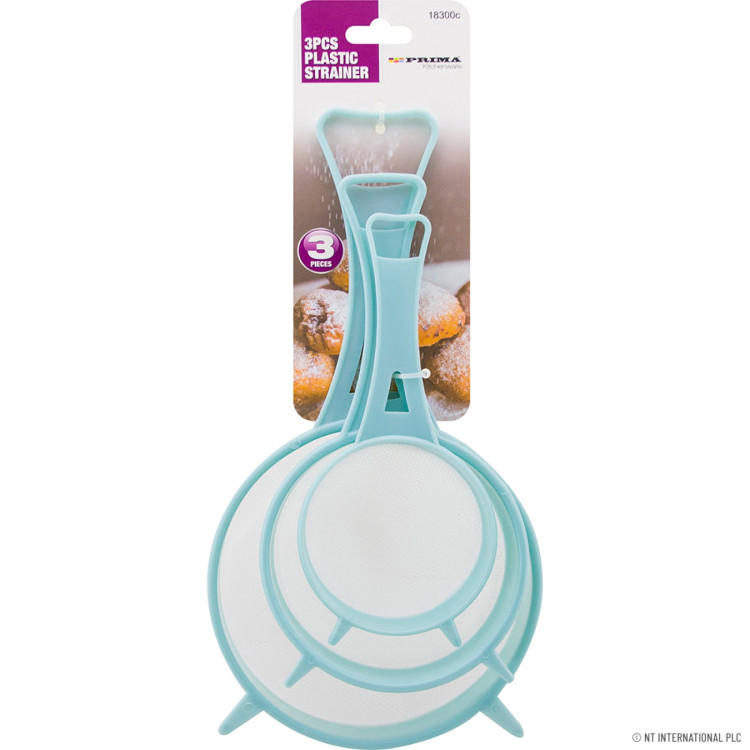  Prima 3pc Plastic Strainer - Large