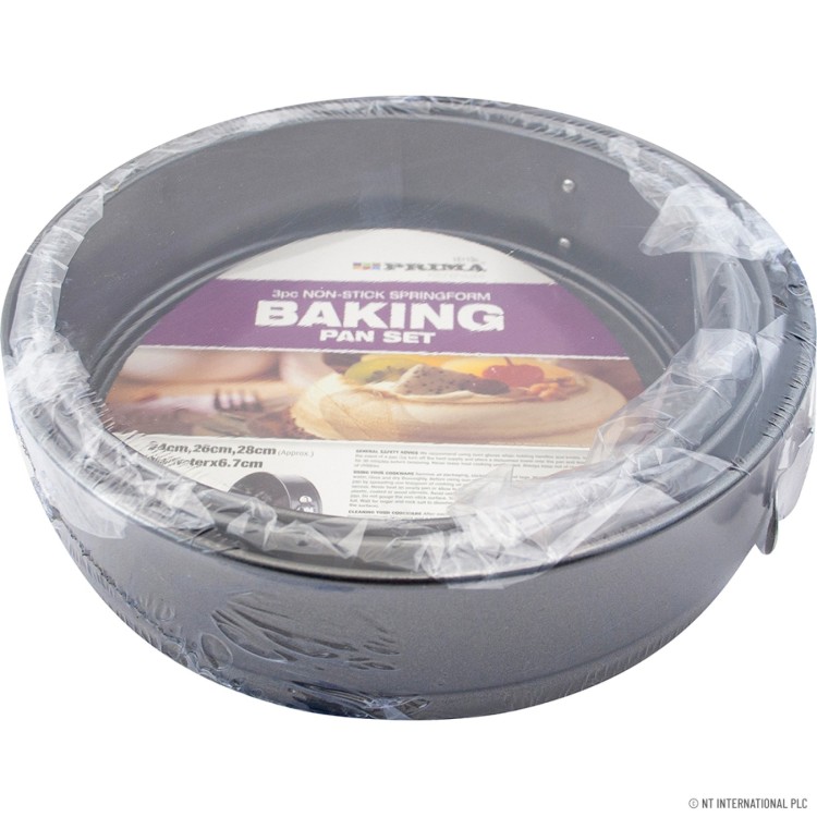  3pc Springform Set 24/26/28cm - Shrink