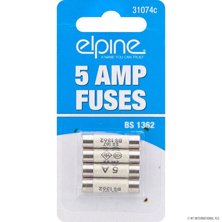 5 Amp Fuses (4Pk ) - Display Box ( 25)
