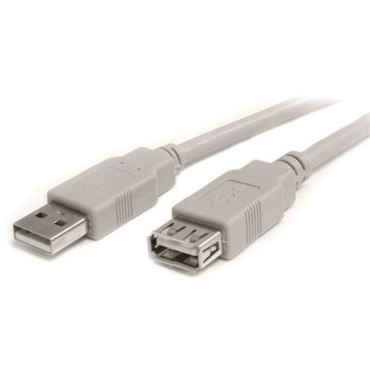 5M Usb2 Ext Cable Am/Af Grey O D 4.5mm