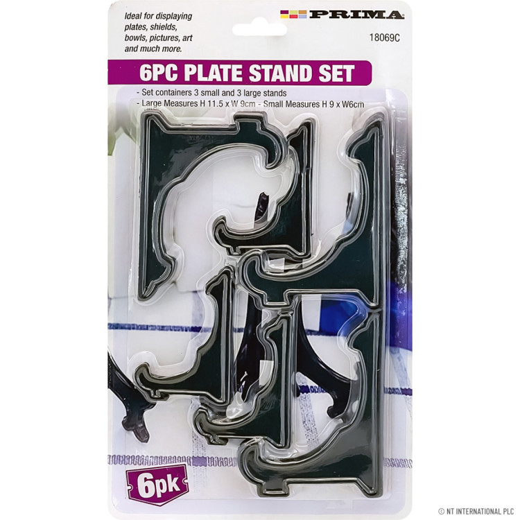 Prima 6pk Plastic Plate Stand