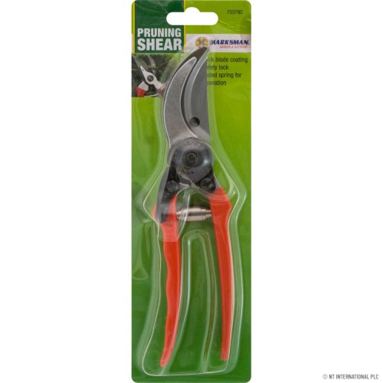 Bypass Pruning Shears - Red Handle 8 inch
