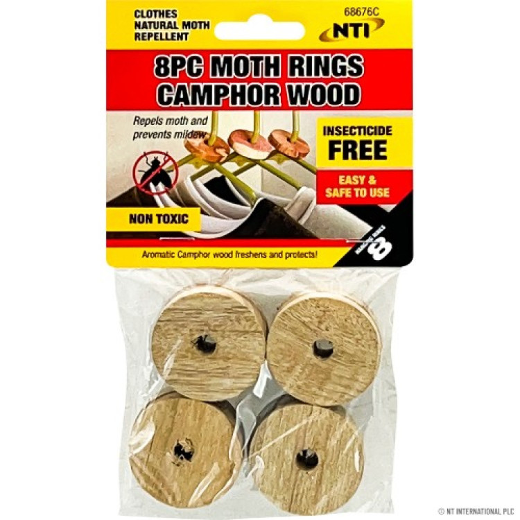8pc Wooden Rings
