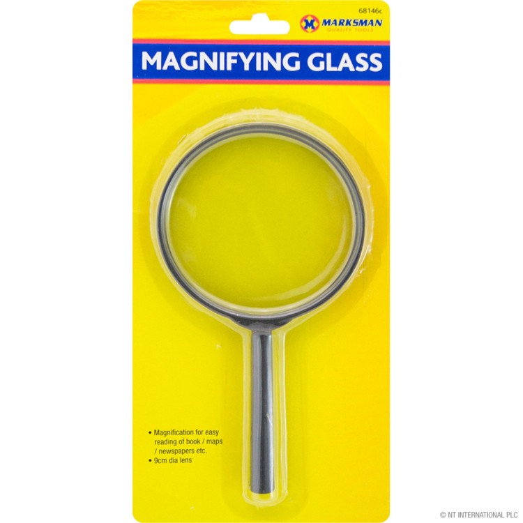  90cm Magnifiying Glass - 9cm Dia