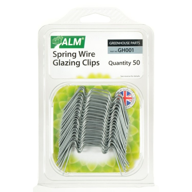 ALM Spring Wire Glazing Clips Pack of 50 GH001