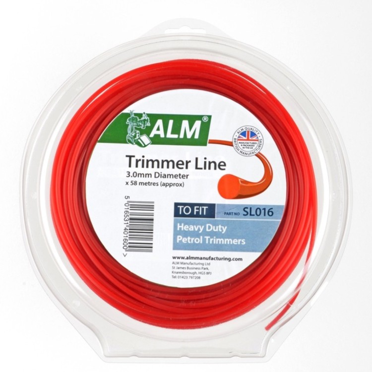 ALM Trimmer Line -  Red 3mm x 55m approx SL016