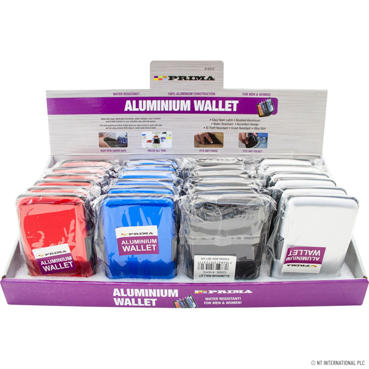 Aluminium Credit Card Wallet Case-4 Colours