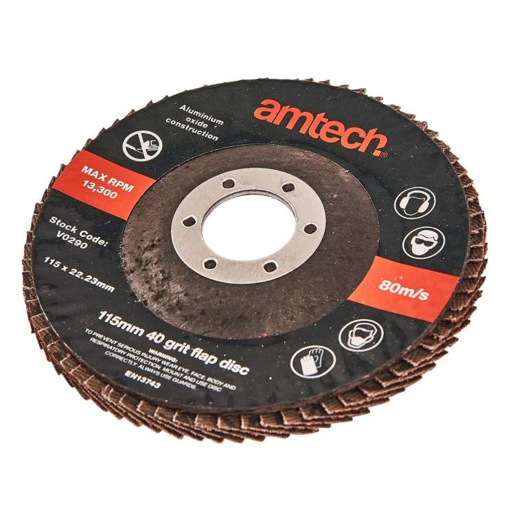 Amtech 115mm grit flap disc