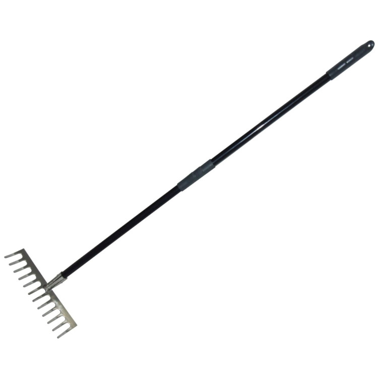 Amtech 12 Tooth stainless steel soil rake