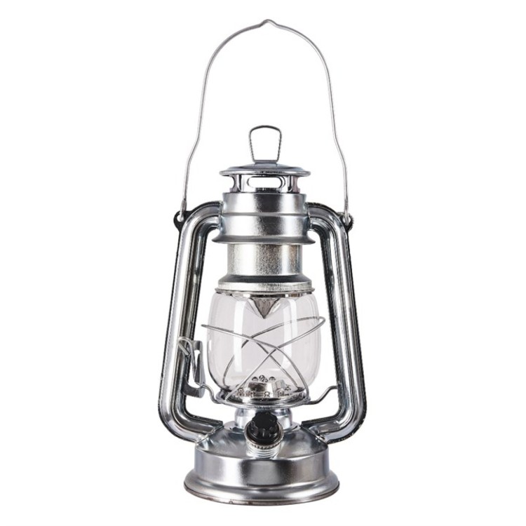 Amtech 15 LED Hurricane Lamp in Silver