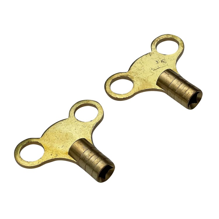 Amtech 2 Piece brass radiator key set