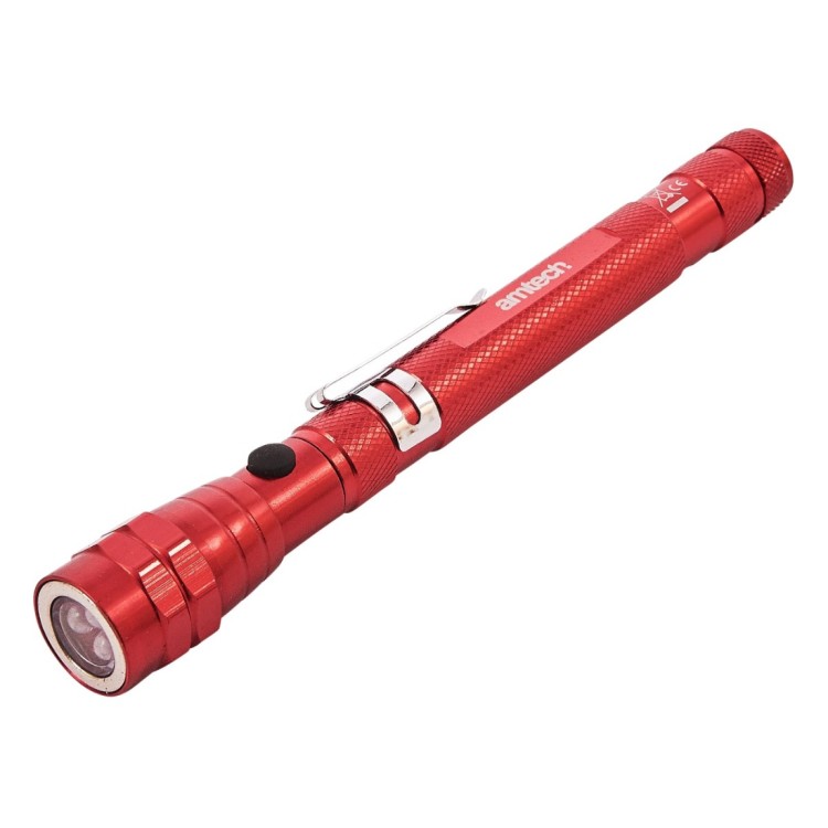 Amtech 3 LED telescopic torch and magnetic pick up tool