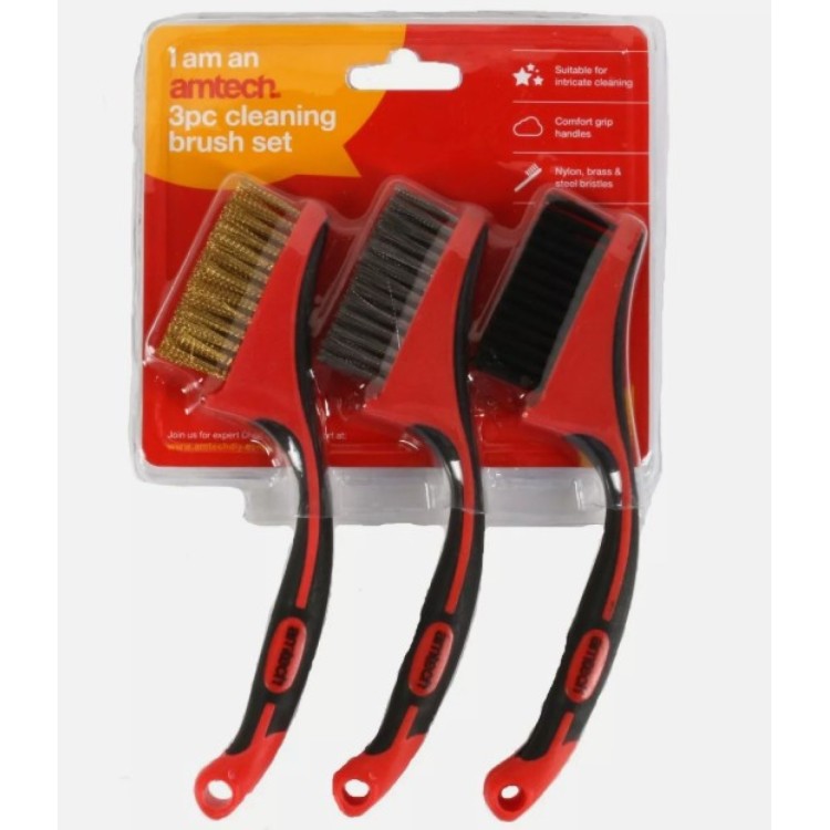 Amtech 3 Piece brush set
