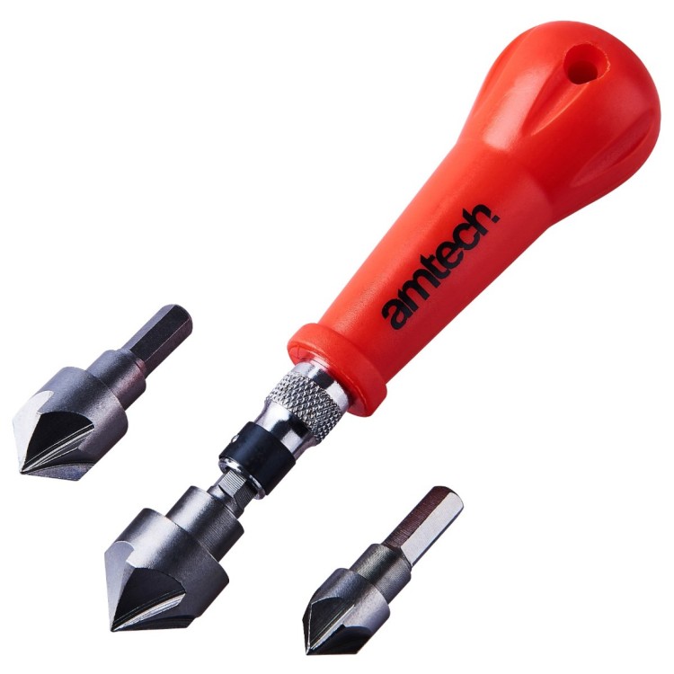 Amtech 3 piece countersink set