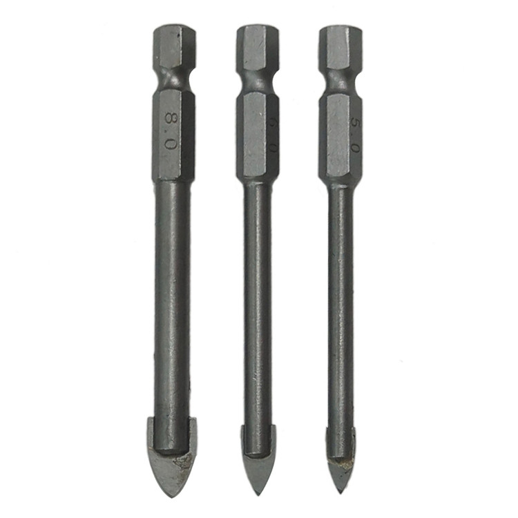 Amtech 3 Piece hex tile and glass drill bit set