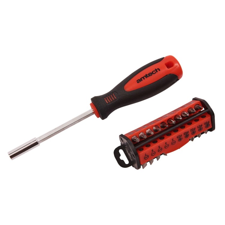 Amtech 31 Piece screwdriver and bit set