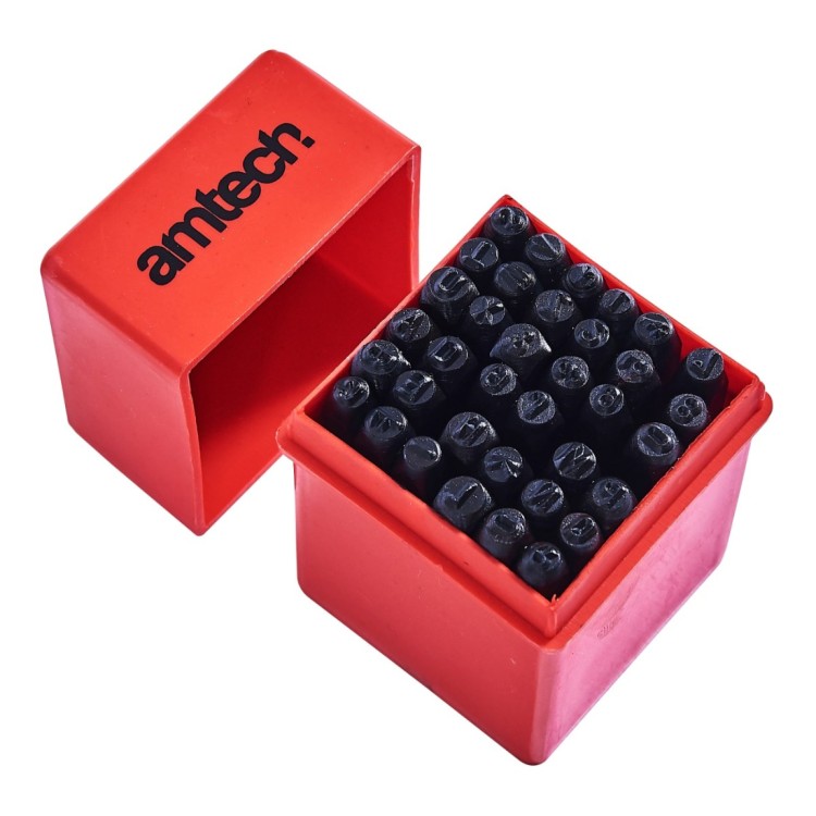 Amtech 36 Piece number and letter punch set