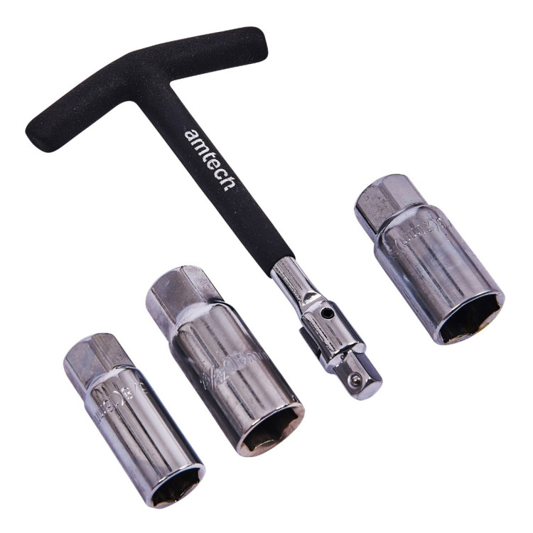 Amtech 4 Piece T-bar spark plug wrench set