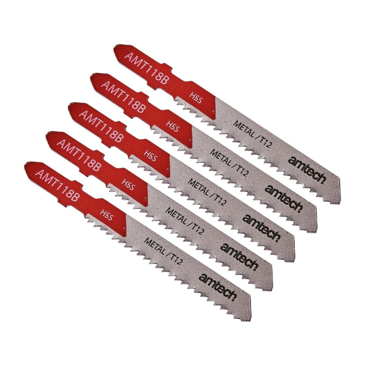 Amtech 5 Piece metal jigsaw blade set (AMT118B)