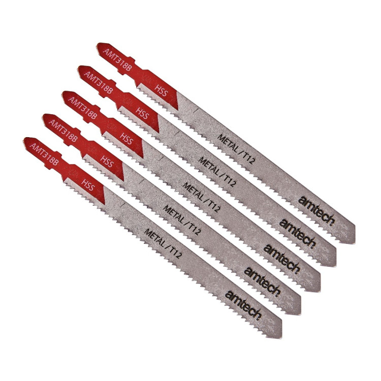 Amtech 5 Piece metal jigsaw blade set (AMT318B)
