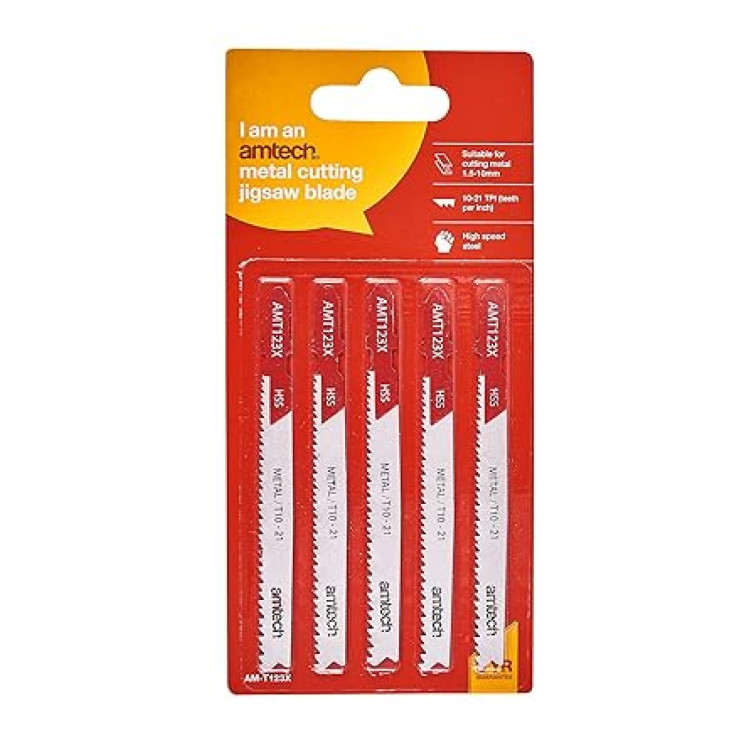 Amtech 5pc Metal Jigsaw Blade Set (AMT123X)