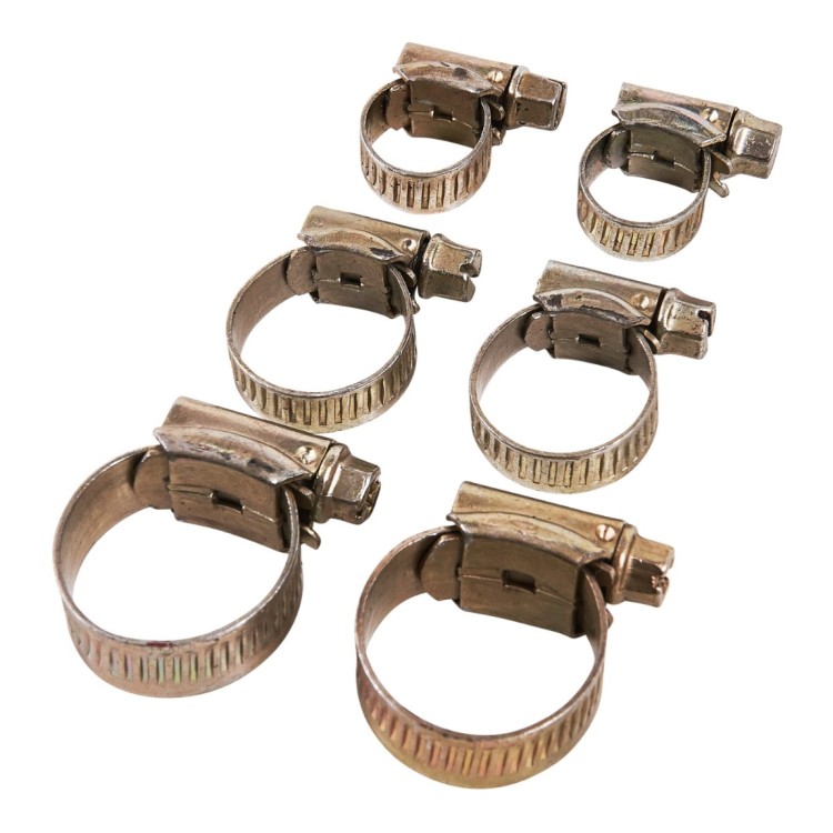 Amtech 6 Piece hose clip set
