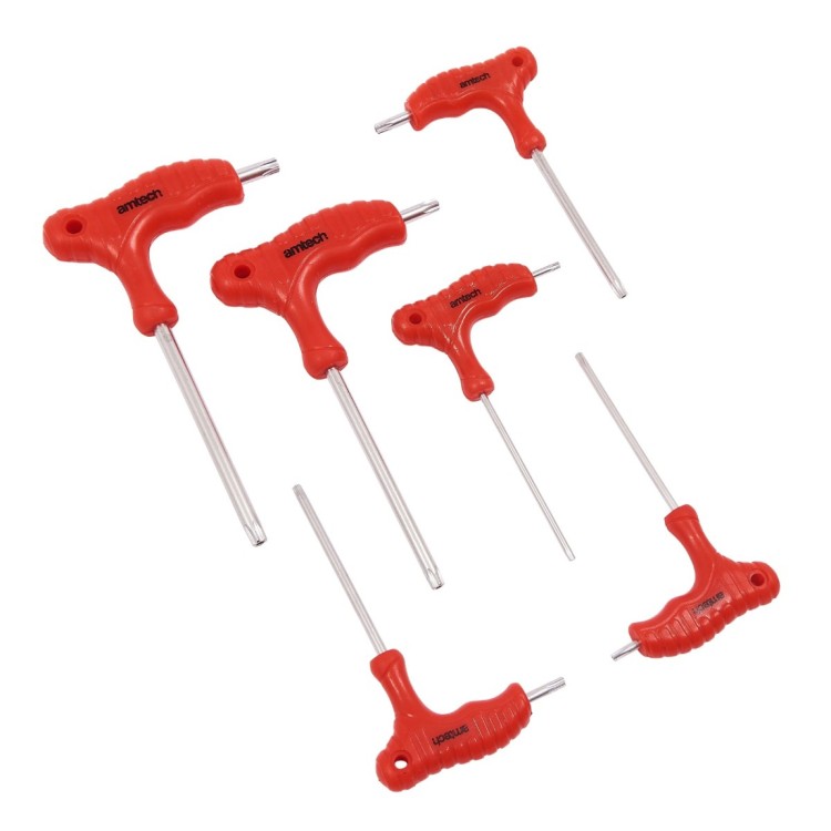 Amtech 6 Piece T-handle Torx key set