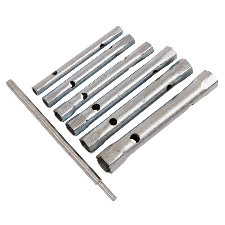 Amtech 6 Piece tubular box spanner set with Tommy bar