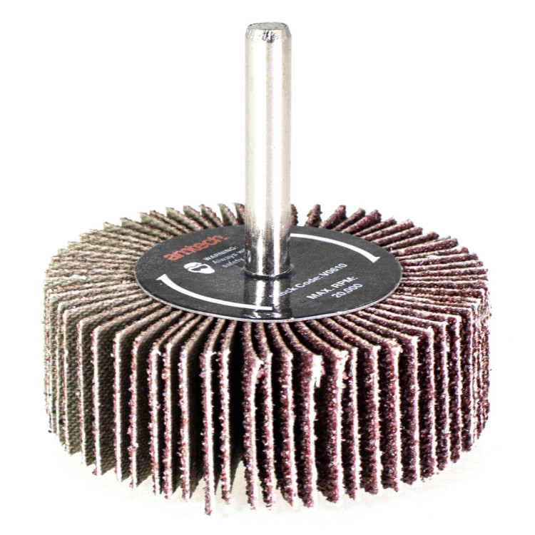 Amtech 60 x 20mm 60 grit abrasive flap wheel