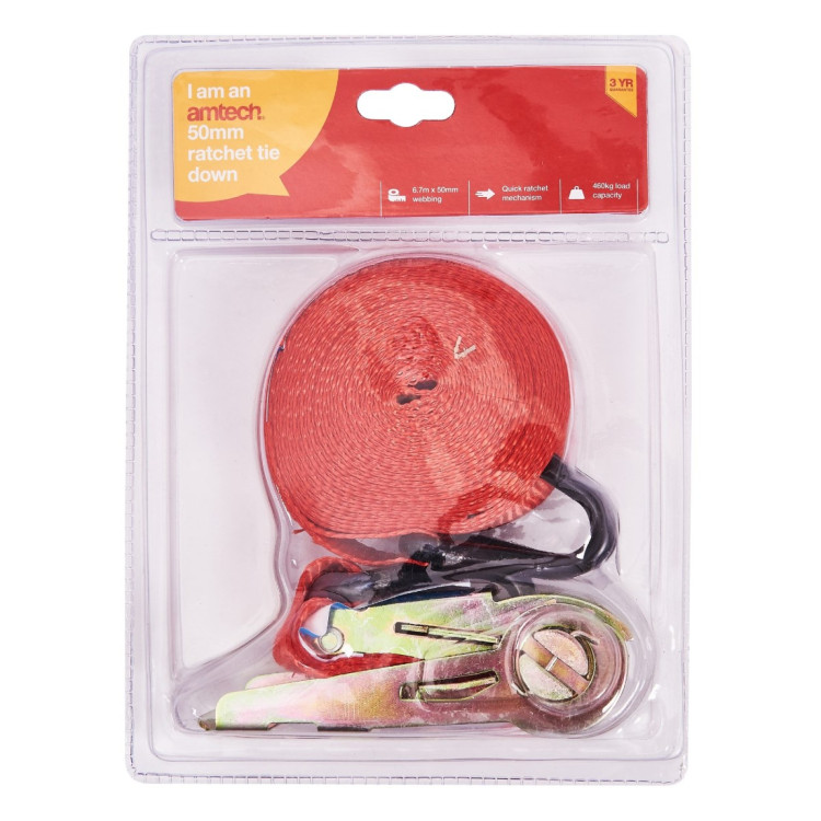 Amtech 670cm Ratchet tie down