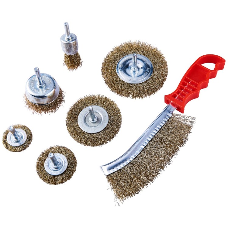 Amtech 7 Piece wire brush set