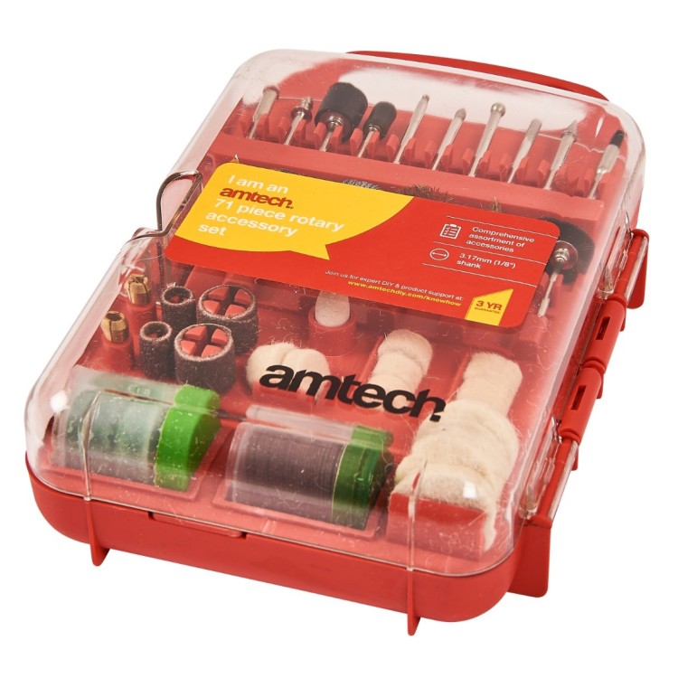 Amtech 71Pc Rotary Accessory Set