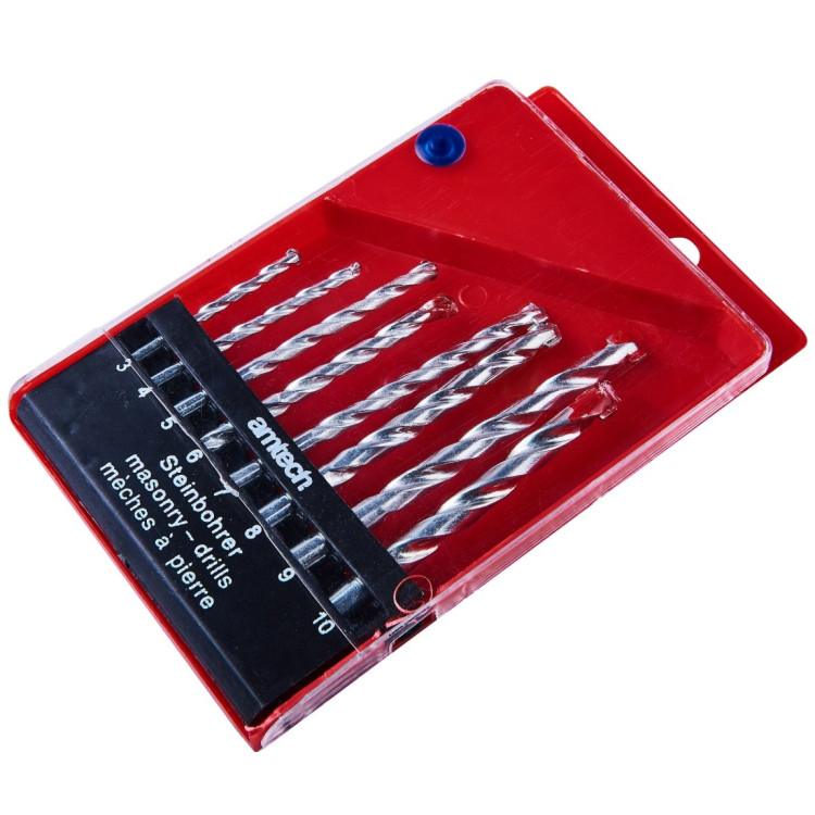 Amtech 8 Piece masonry drill bit set